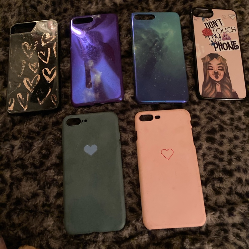 Set of 6 iPhone 7plus cases